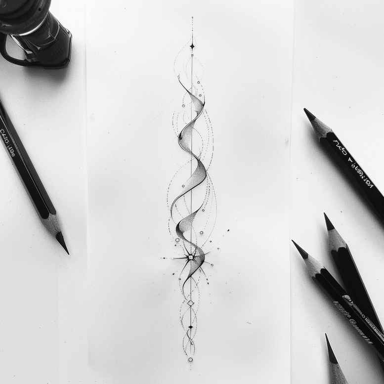 tattoos-with-fine-lines – tattoo design ideas free ai generated – thin-line – for-shoulder – Gallery: other-delicate-inkby-ai