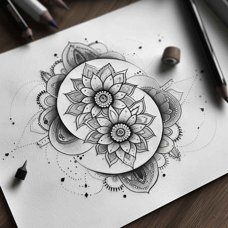 tattoos-with-light-effect – tattoo design ideas free ai generated – minimalist – for-abdomen – Gallery: other-delicate-inkby-ai