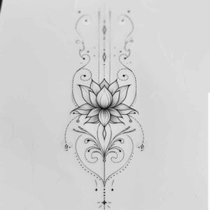 tattoos-with-soft-color – tattoo design ideas free ai generated – abstract – for-back-shoulder – Gallery: other-delicate-inkby-ai