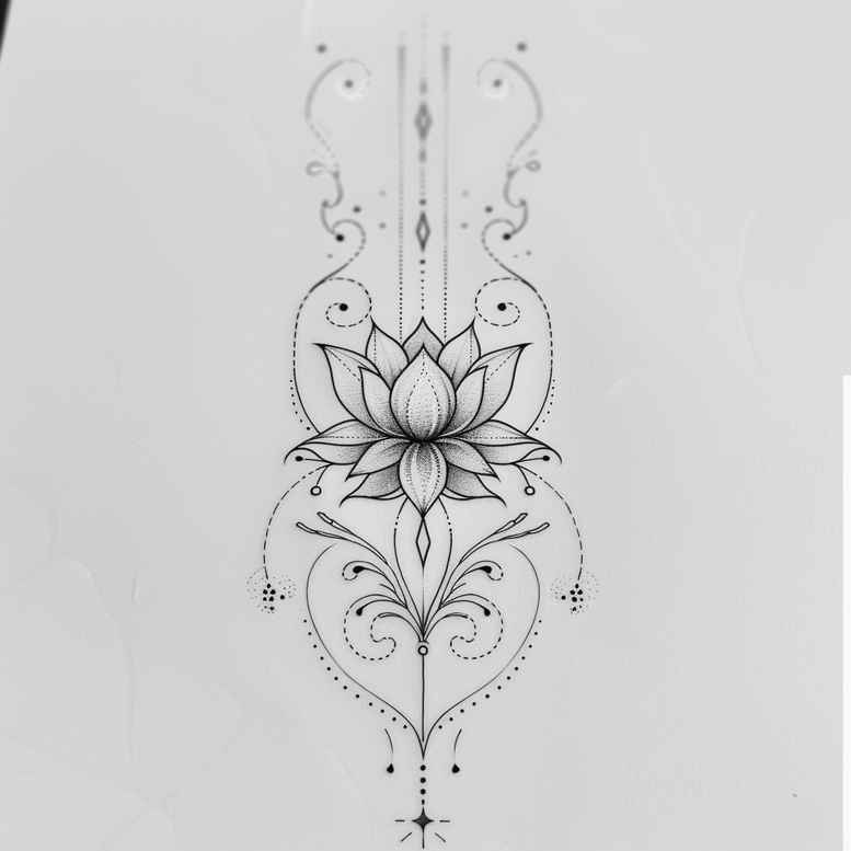 tattoos-with-soft-color – tattoo design ideas free ai generated – abstract – for-back-shoulder – Gallery: other-delicate-inkby-ai