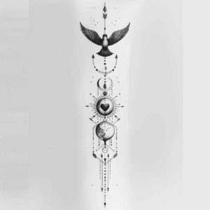 tattoos-with-soft-color – tattoo design ideas free ai generated – airy-touch – for-ankle – Gallery: other-delicate-inkby-ai