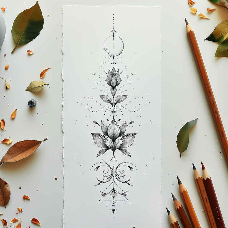tattoos-with-soft-color – tattoo design ideas free ai generated – no-excess – for-knee – Gallery: other-delicate-inkby-ai
