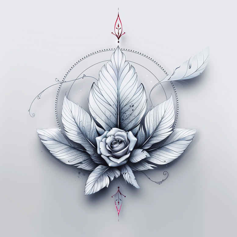 tattoos-with-soft-color – tattoo design ideas free ai generated – soft-touch – for-upper-chest – Gallery: other-delicate-inkby-ai