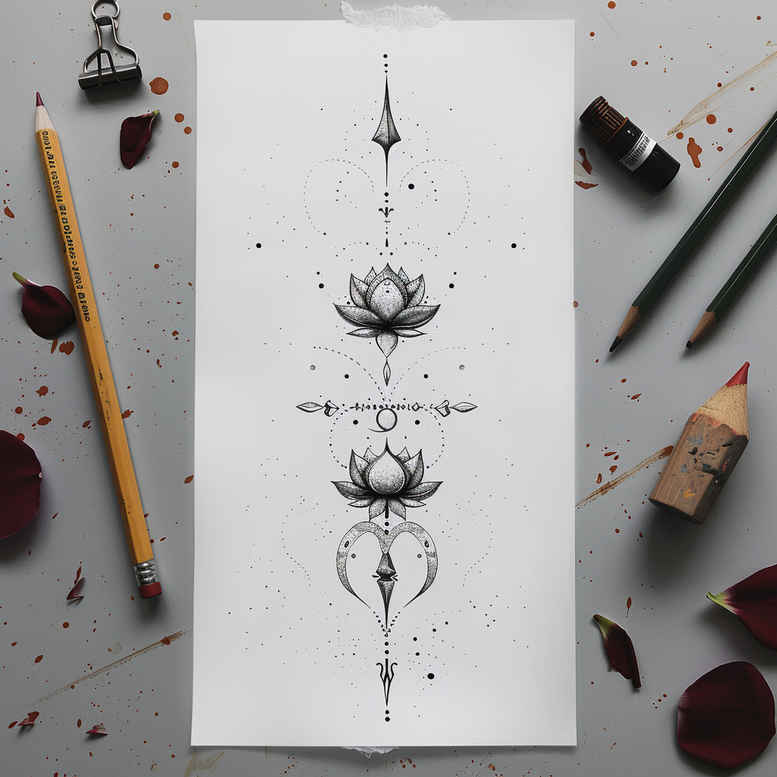 tattoos-with-soft-shading – tattoo design ideas free ai generated – essential – for-side – Gallery: other-delicate-inkby-ai