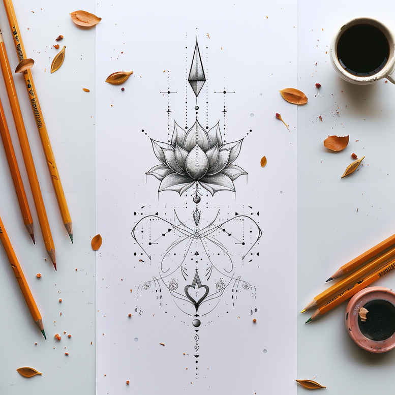 tattoos-with-soft-shading – tattoo design ideas free ai generated – no-excess – for-stomach – Gallery: other-delicate-inkby-ai