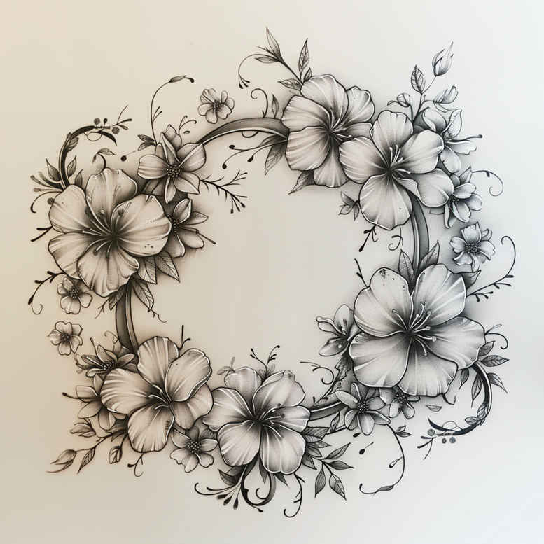 tattoos-with-soft-shading – tattoo design ideas free ai generated – no-shading – for-knee – Gallery: other-delicate-inkby-ai