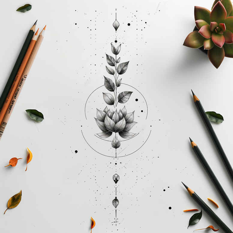 thin-line-tattoos – tattoo design ideas free ai generated – single-dot – for-fingers – Gallery: other-delicate-inkby-ai