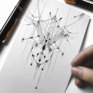 thin-lines – tattoo design ideas free ai generated – concise – for-biceps – Gallery: other-delicate-inkby-ai