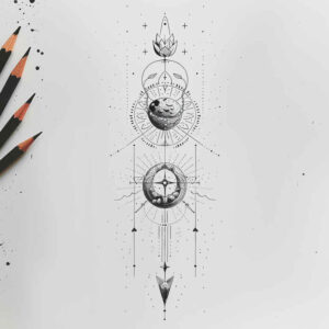 thin-lines – tattoo design ideas free ai generated – minimalist-script – for-lower-back – Gallery: other-delicate-inkby-ai