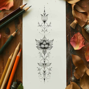 thin-lines – tattoo design ideas free ai generated – short-stroke – for-biceps – Gallery: other-delicate-inkby-ai