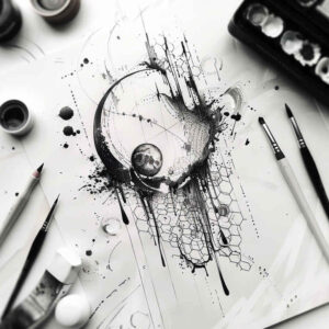 thin-lines – tattoo design ideas free ai generated – single-color – for-heel – Gallery: other-delicate-inkby-ai