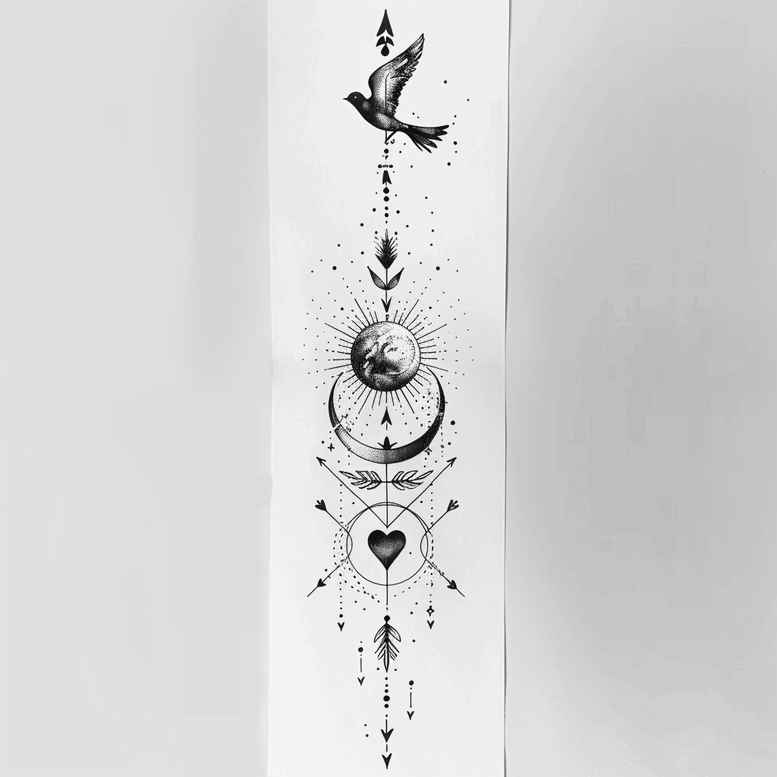 wave-tattoos – tattoo design ideas free ai generated – empty-space – for-lower-chest – Gallery: other-delicate-inkby-ai