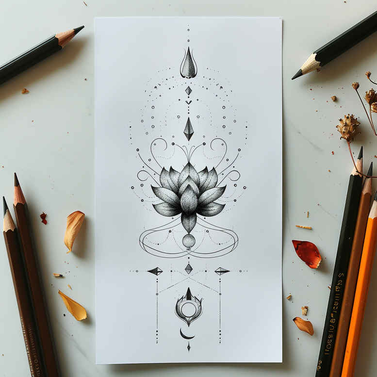 wave-tattoos – tattoo design ideas free ai generated – tiny-motif – for-calf – Gallery: other-delicate-inkby-ai