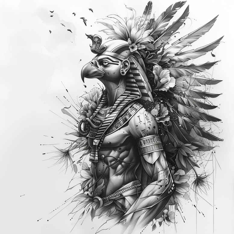 egyptian-sculpture-tattoo-surrealism-enigmatic-visuals-for-heel – tattoo design ideas free ai generated – Gallery: other-egypt-inkby-ai