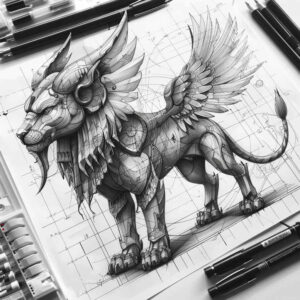 egyptian-god-tattoo-neotraditional-vibrant-palette-for-shin – tattoo design ideas free ai generated – Gallery: other-egypt-inkby-ai