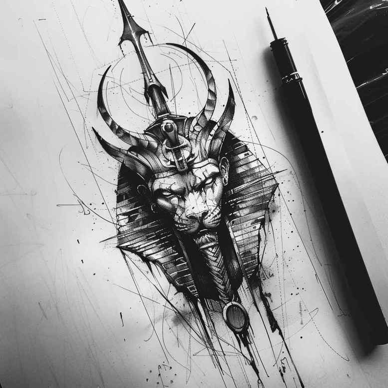 pyramid-tattoo-neotraditional-rich-shading-for-fingers – tattoo design ideas free ai generated – Gallery: other-egypt-inkby-ai