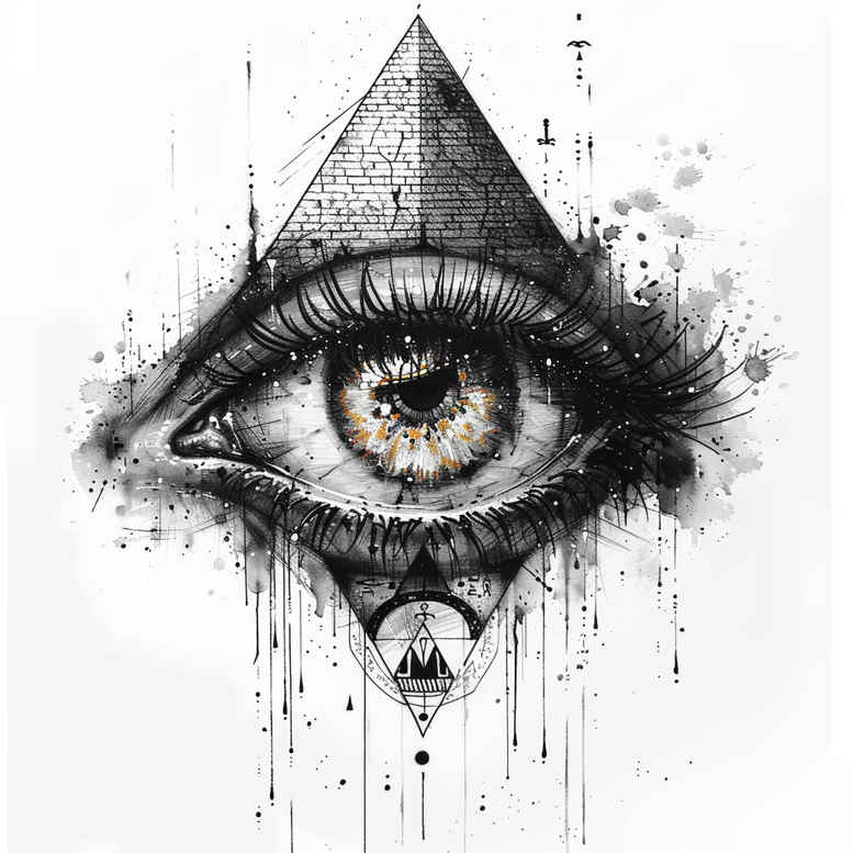 egyptian-amulet-tattoo-surrealism-ethereal-glow-for-side – tattoo design ideas free ai generated – Gallery: other-egypt-inkby-ai