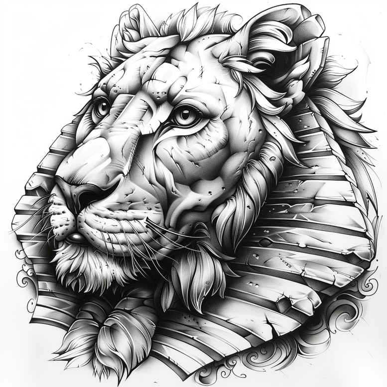 other-egypt tattoo design ideas Realism illusion of depth bold lines represents endurance
