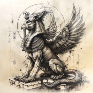 other-egypt tattoo design ideas ornamental detailed carvings for lower leg