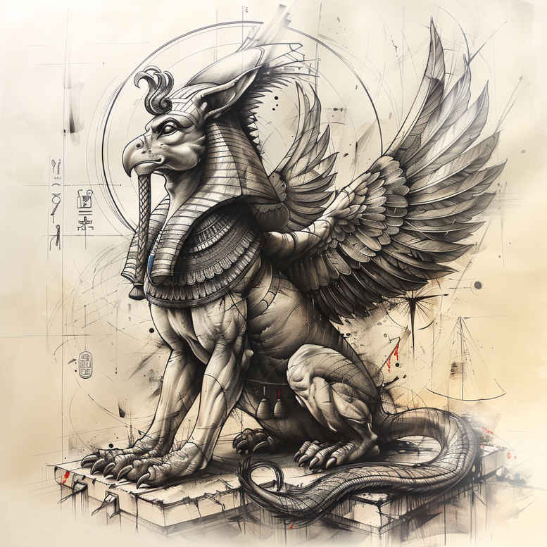 other-egypt tattoo design ideas ornamental detailed carvings for lower leg