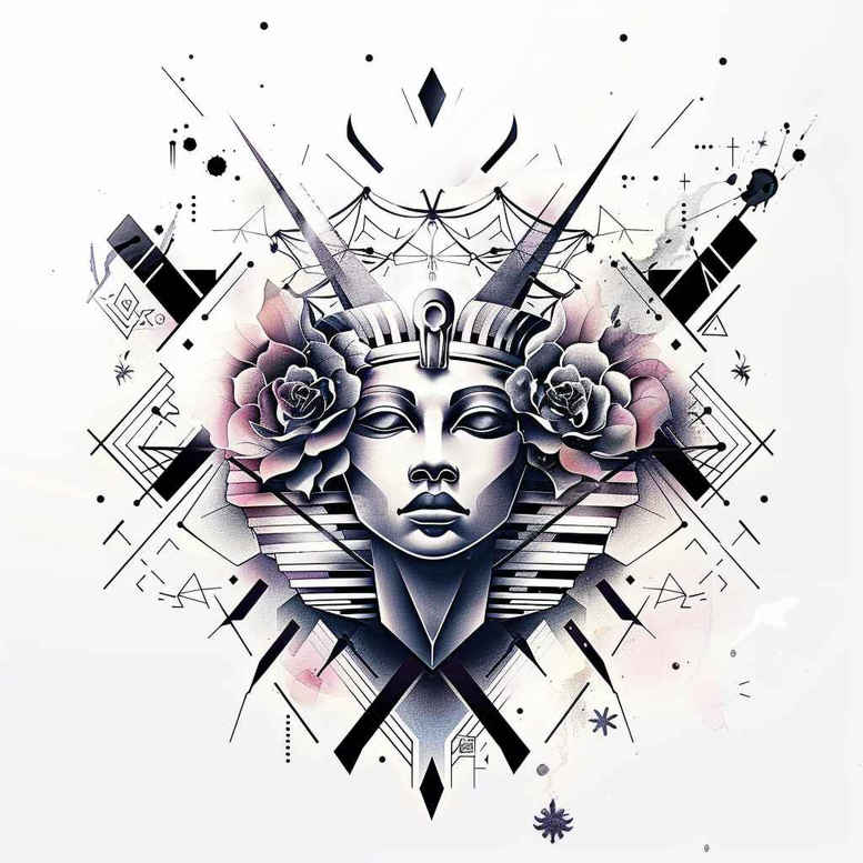 other-egypt tattoo design ideas Surrealism bizarre detailed for lower arm