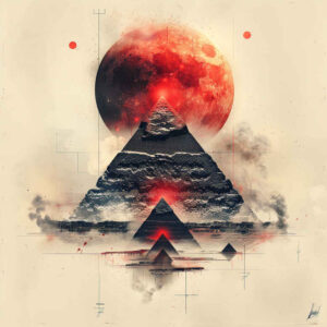other-egypt tattoo design ideas Surrealism abstract forms detailed shadows for fingers
