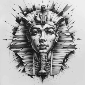 other-egypt tattoo design ideas clean contrast hieroglyphs meaning endurance