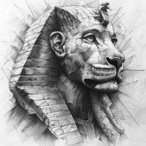 other-egypt tattoo design ideas Surrealism unreal ornamental meaning strength