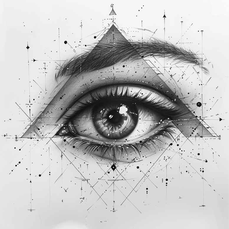 other-egypt tattoo design ideas Surrealism visual paradox pyramids meaning strength