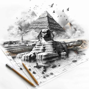 other-egypt tattoo design ideas realistic texture sacred for lower chest