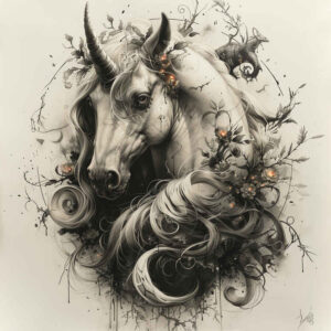 fantasy-fauna-tattoo-neotraditional-vivid-detail-for-thigh – tattoo design ideas free ai generated – Gallery: other-fantastic-inkby-ai