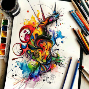 magical-energy-tattoo-neotraditional-crisp-lines-for-side-torso – tattoo design ideas free ai generated – Gallery: other-fantastic-inkby-ai