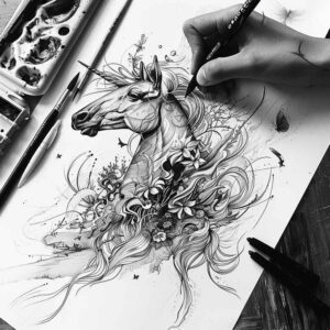 other-fantastic tattoo design ideas fluid motion dramatic shows courage