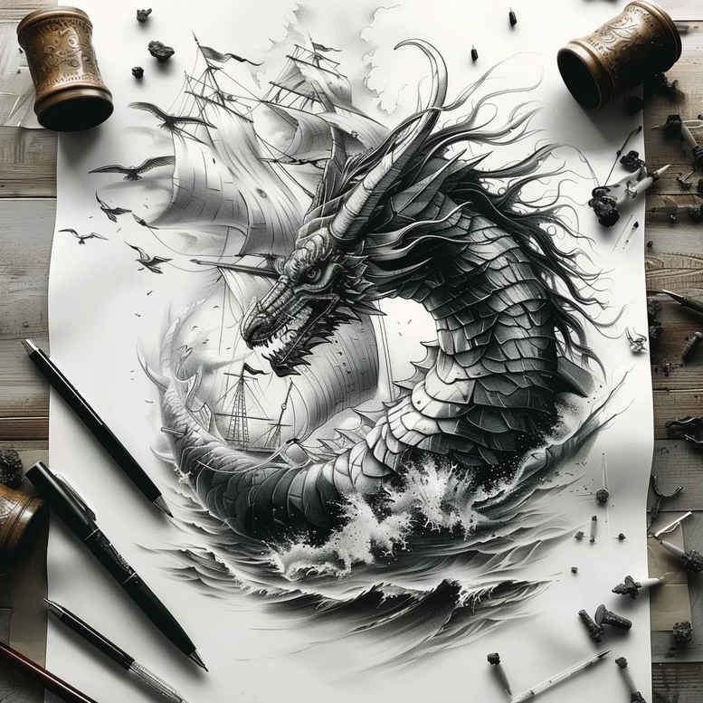 other-fantastic tattoo design ideas textured ethereal for shin