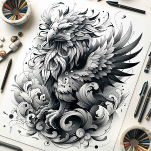 other-fantastic tattoo design ideas smooth gradients fantasy art for full back