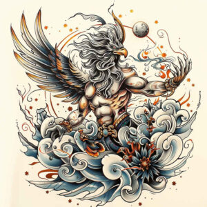 other-fantastic tattoo design ideas saturated hues heroic for spine