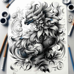 other-fantastic tattoo design ideas Realism dynamic shadows intricate for temple