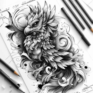 other-fantastic tattoo design ideas elaborate legendary for behind ear