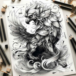 other-fantastic tattoo design ideas Surrealism dreamscape magical for lower thigh