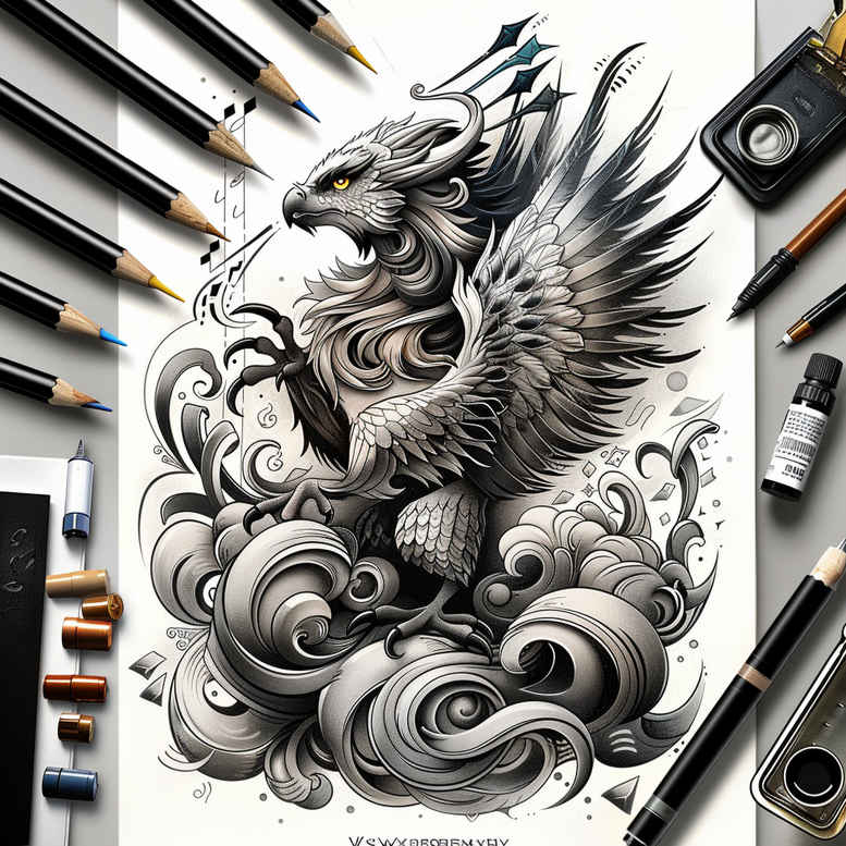 other-fantastic tattoo design ideas Surrealism melting forms mystical aura embodying determination