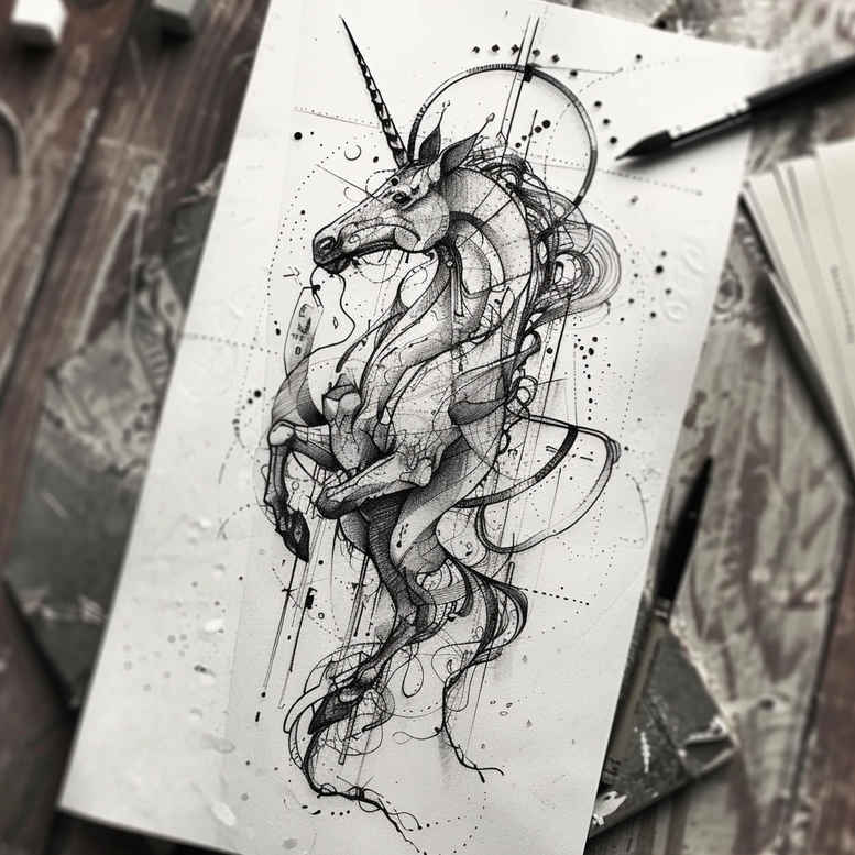 tattoo-reflection – tattoo design ideas free ai generated – compact – for-hip – Gallery: other-fantastic-inkby-ai