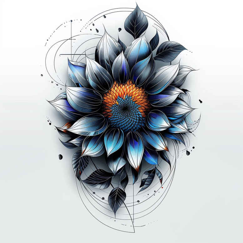 3d-flower-tattoo – tattoo design ideas free ai generated – realism-refined-contrast – for-arm – Gallery: other-flowers-inkby-ai