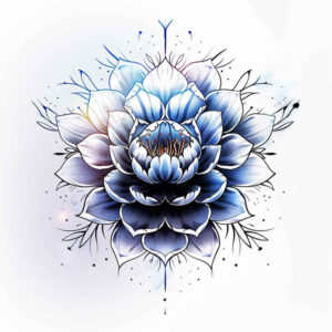 artistic-flowers – tattoo design ideas free ai generated – neotraditional-vintage-influence – for-lower-back – Gallery: other-flowers-inkby-ai