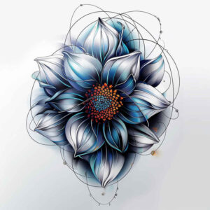 artistic-flowers – tattoo design ideas free ai generated – realism-life-like – for-upper-arm – Gallery: other-flowers-inkby-ai