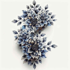 colorful-flower-tattoo – tattoo design ideas free ai generated – surrealism-ethereal-textures – for-heel – Gallery: other-flowers-inkby-ai