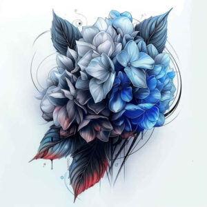 delicate-flower-tattoo – tattoo design ideas free ai generated – realism-soft-contrast – for-foot – Gallery: other-flowers-inkby-ai