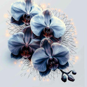 flower-contour-tattoo – tattoo design ideas free ai generated – realism-naturalistic – for-lower-leg – Gallery: other-flowers-inkby-ai