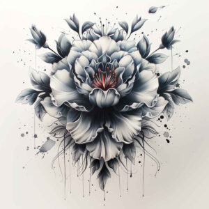 flower-contour-tattoo – tattoo design ideas free ai generated – surrealism-psychic-energy – for-toe – Gallery: other-flowers-inkby-ai