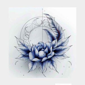 flower-decorative-tattoo – tattoo design ideas free ai generated – neotraditional-sharp-contrast – for-wrist – Gallery: other-flowers-inkby-ai