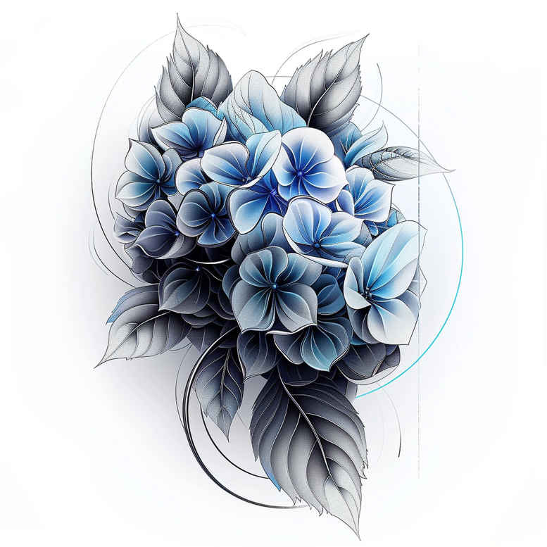 flower-harmony-tattoo – tattoo design ideas free ai generated – surrealism-abstract-forms – for-heel – Gallery: other-flowers-inkby-ai